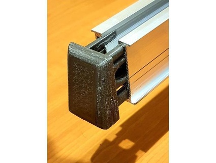 pv mounting rails caps fickus 3d print model - Mito3D