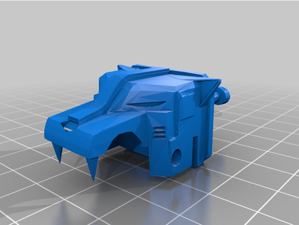 Voltron aslan baş büyütülmüş düşürmek 3d print model - Mito3D