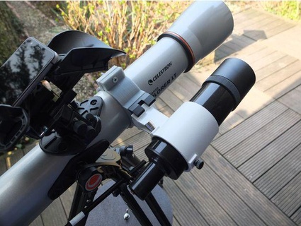 celestron telescopio refractor universal tubo abrazadera fuego energia 3d print model - Mito3D