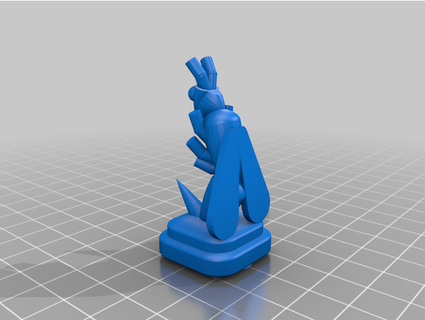 bug scacchi impostato tapewormzines 3d print model - Mito3D