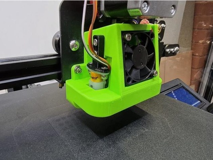 satsana ender 3 ventilador duto bltouch mattwall 3d print model - Mito3D