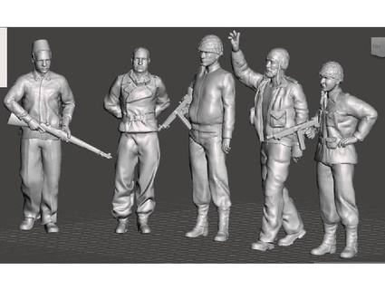 kelly's heroes 1 72 figures bangkaew 3d print model - Mito3D