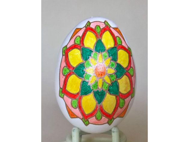eggbot - mandala flower fautzmakes 3D print model - Mito3D