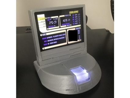 star trek next generation mini desktop monitor lambtor 3d print model - Mito3D