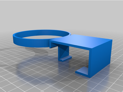 drink cup beer holder clip lawn chair 3d-bites 3d print model - Mito3D