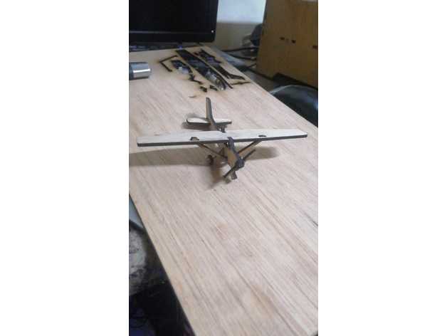 lasercut remix cessna adolph 3D print model - Mito3D