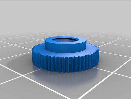 corona 3 typewriter improved replacement spool nut biermeister 3d print model - Mito3D