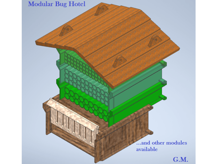 modulare bug Hotel cost93 3d print model - Mito3D