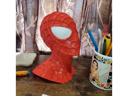 estante soporte spider man busto termin20 3d print model - Mito3D