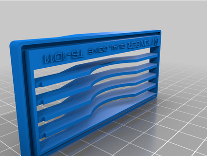 bttf máquina Tachyon campo gerador grade vonzumski suporte 3d print model - Mito3D