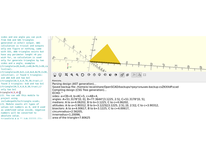 openscad Triangle Générateur post coïtal Masse 3d print model - Mito3D