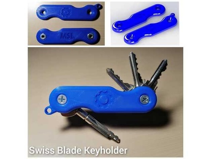 swiss blade keyholder maus cad 3d print model - Mito3D