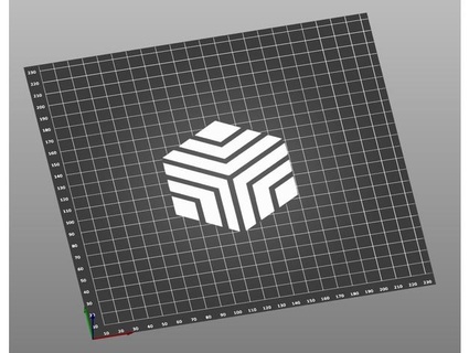 prusaslicer build plate cr-6 se - measurement lines logo sonny c 3d print model - Mito3D