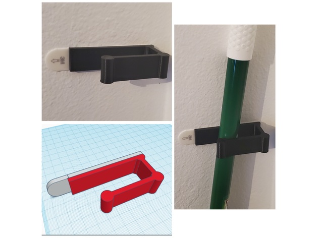 komut şerit süpürge Kulp destek theviraldiy 3D print model - Mito3D