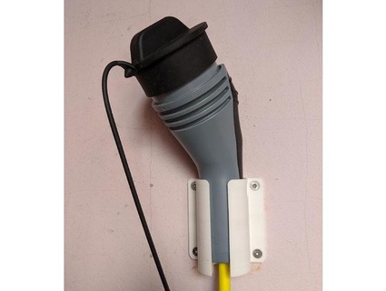 vw eup ev charge plug holder florenzw 3d print model - Mito3D