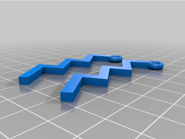 acuario zodíaco símbolo asitacame 3D print model - Mito3D