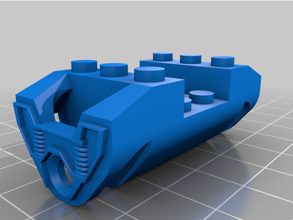 lego train wheel cover tim3ds 3d print model - Mito3D