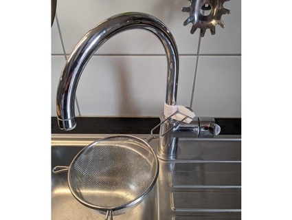strainer faucet holder lfcipriani 3d print model - Mito3D