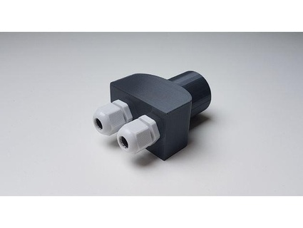 dual p9 36mm cable-end-cap adapter drucktastisch 3d print model - Mito3D