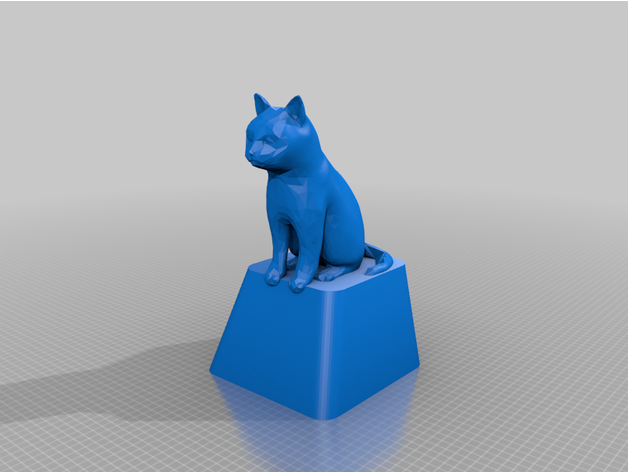 Katze Tastenkappe Kirsche mx Carlula 3D print model - Mito3D