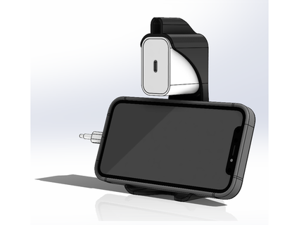 i phone 12 mini titolare supporto purumacho 3d print model - Mito3D