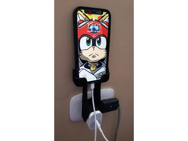 iphone holder vertical purumacho 3D print model - Mito3D