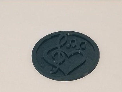 music note coaster dhofschulte 3d print model - Mito3D