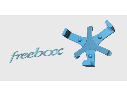 freebox pop support - cooling & breathing b cfm 3d print model - Mito3D