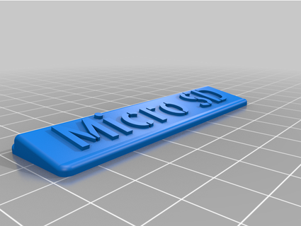 micro sd titulaire soutien elysugar 3d print model - Mito3D