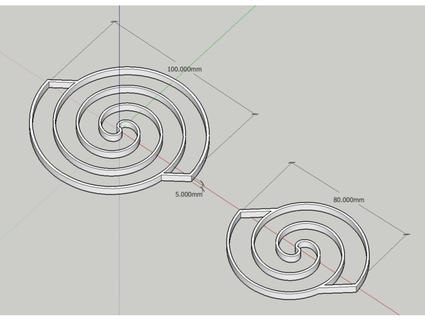 Spiral Plätzchen Formen imaicom 3d print model - Mito3D
