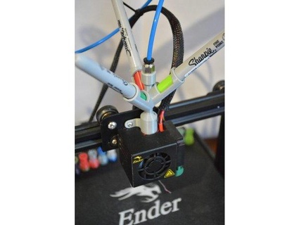 marker filament colorer - bowden setup ender 3 pro colora filamento giorgio 3d print model - Mito3D