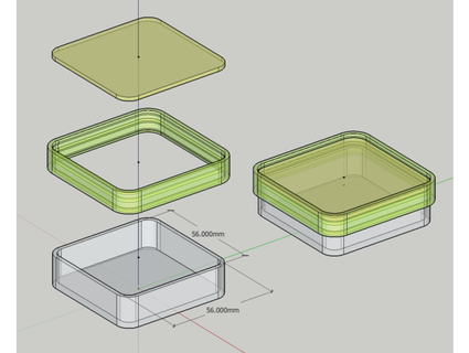 gebaut runden Ecke Box imaicom 3d print model - Mito3D