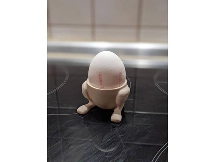 bunny feet egg cup - holder fufish 3d print model - Mito3D