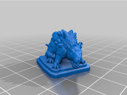 hero quest giant rat leader leresteux 3d print model - Mito3D