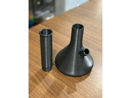 simplistic water pipe 115 inches practicallyplastic 3d print model - Mito3D