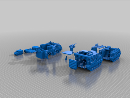 lego army m113 miss les tank compatible skywaver 3d print model - Mito3D