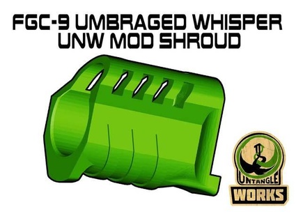 fgc-9 umbraged whisper shroud unw modded set untangle 3d print model - Mito3D