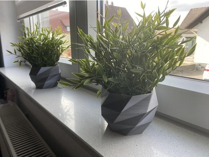 faible poly blumentopf passend Ikea faux plante pot forme stonehiller87 3d print model - Mito3D