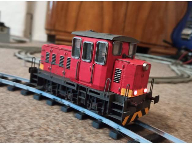 Motorlu yazdırılabilir göç etmek endüstriler t01 lokomotif 3D print model - Mito3D