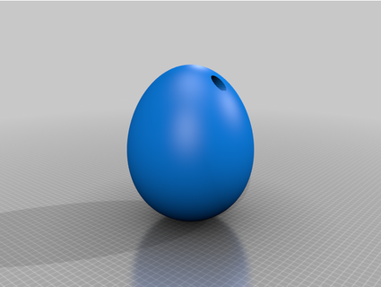 Pasqua uovo forma buco sospeso lafe 3d print model - Mito3D