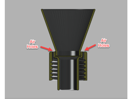 screw cap funnel chizl 3d print model - Mito3D