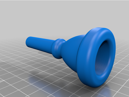 14 trombone mouthpiece correctly scaled small bore cambillings 3d print model - Mito3D