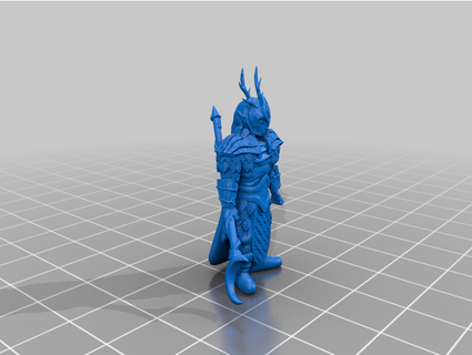 elfe paladin druide réservoir 3d print model - Mito3D