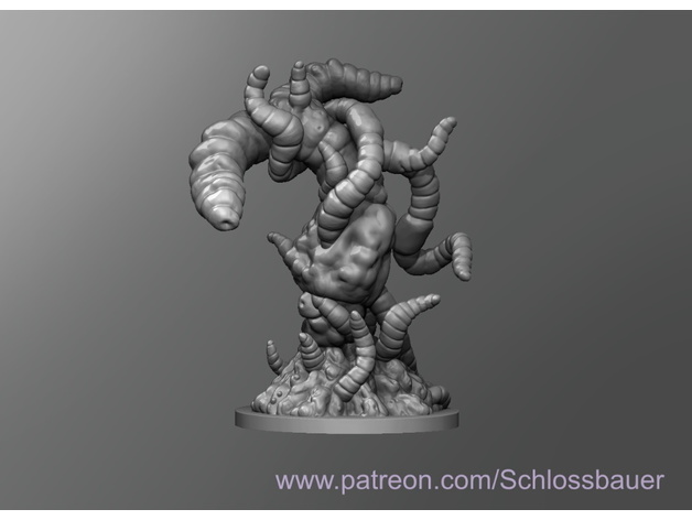 mutated worm schlossbauer 3D print model - Mito3D
