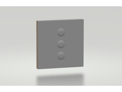 light switch cover lichtschalterabdeckung - 8 6 x 10 schwark 3d print model - Mito3D