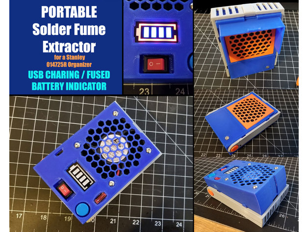 portable solder fume extractor stanley 014725r organizer mystoopidstuff  3D print model - Mito3D