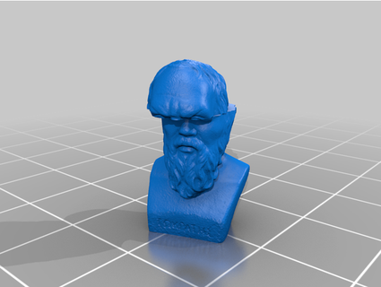 socrate glitch bongle 3d print model - Mito3D