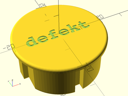 schuko cubierta carcasa funda texto klkl 3d print model - Mito3D