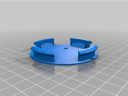 hubcap 68mm diameter x 10mm genecode 3d print model - Mito3D