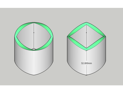 Kreis Quadrat imaicom 3d print model - Mito3D